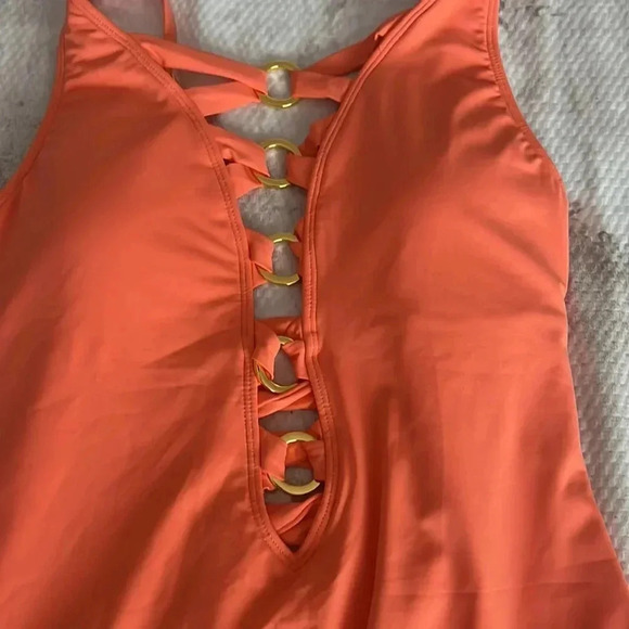 Bleu Rod Beattie Plunging Ring One-Piece Swimsuit - Picture 8 of 12